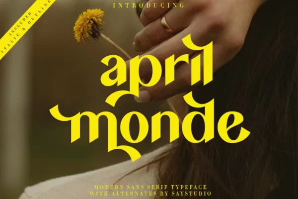 April Monde Modern Elegant Font Free Download