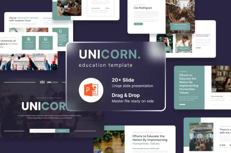 Unicorn Education PowerPoint Presentation Template